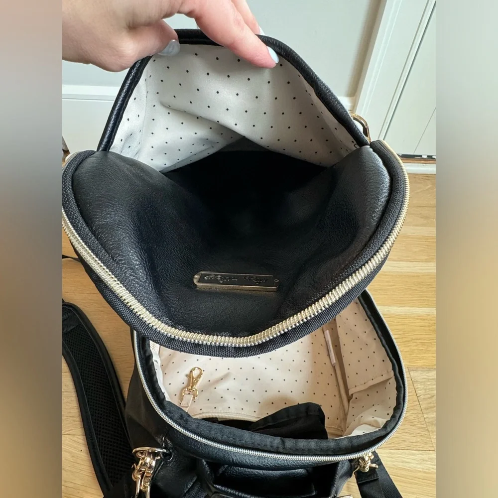 Itzy Ritzy • Diaper Bag Boss Backpack • Rock & Roll • Black